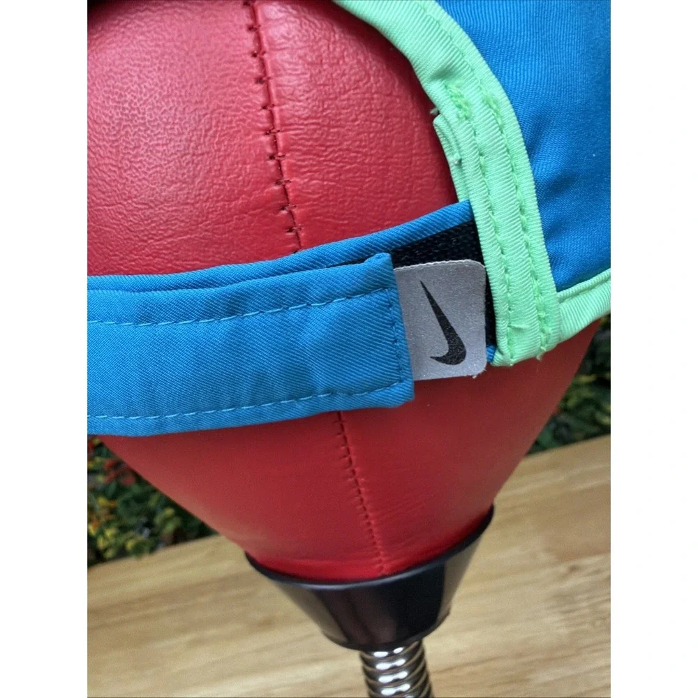 Nike Featherlight Dry Fit Hat Running Gym Tennis Cap Adjustable Blue Green Women